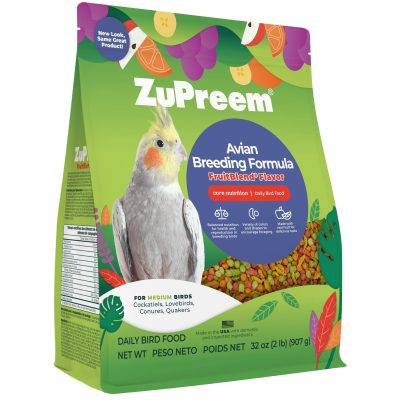 ZuPreem AvianBreeder FruitBlend with Natural Fruit Flavors Bird Food, 2-lb bag