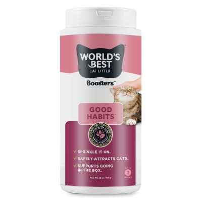 World's Best Boosters Good Habits Unscented Cat Litter Additive, 18-oz