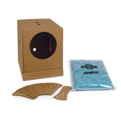 PetSafe Disposable Collapsible Cat Litter Box with ScoopFree Crystal Litter
