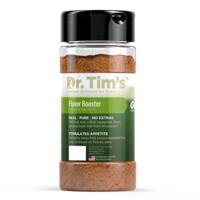 Dr. Tim's Flavor Booster Genuine Freeze-Dried Dog & Cat Food Topper, 4.5-oz bottle
