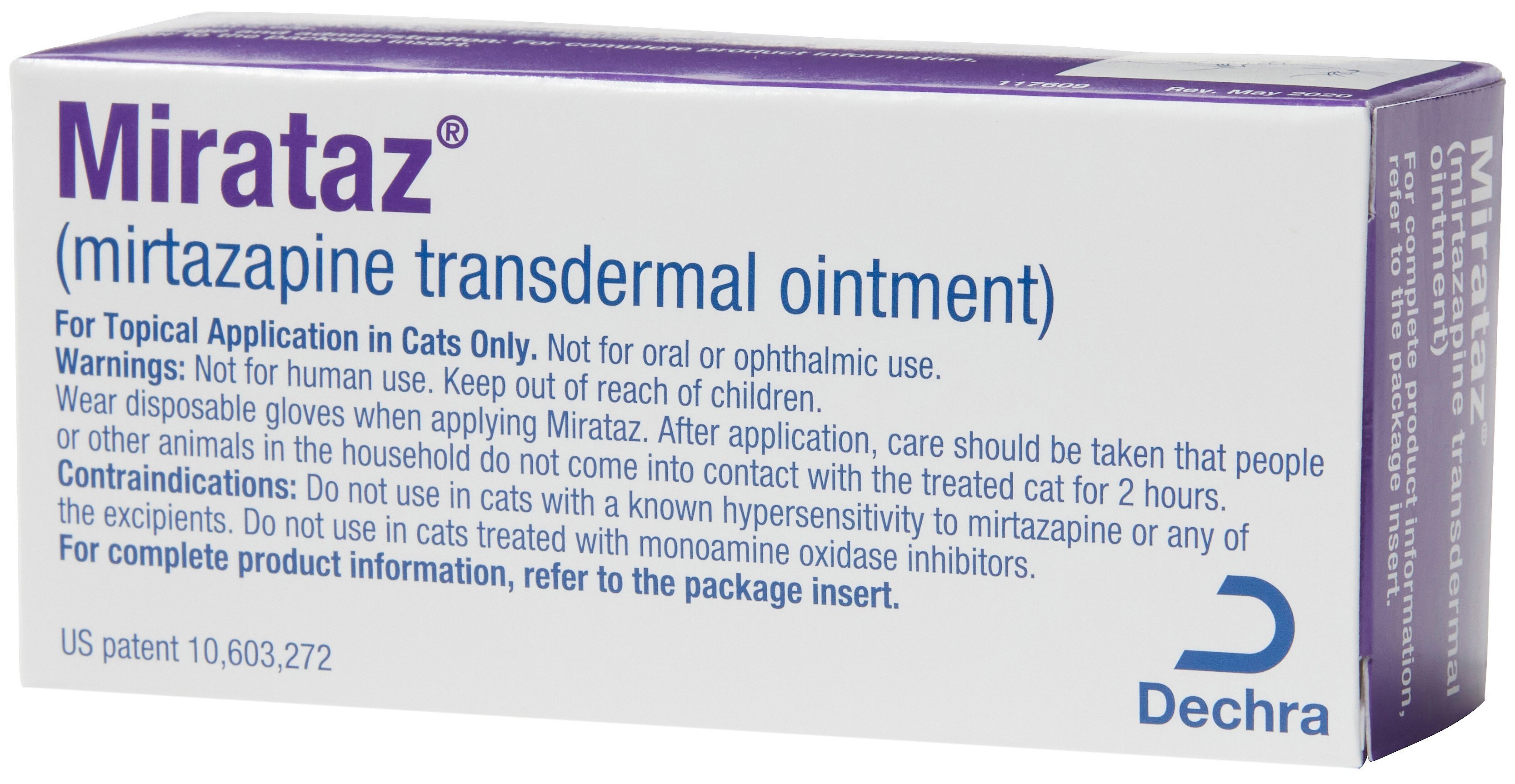 Mirataz (mirtazapine transdermal ointment) for Cats, 5-g tube