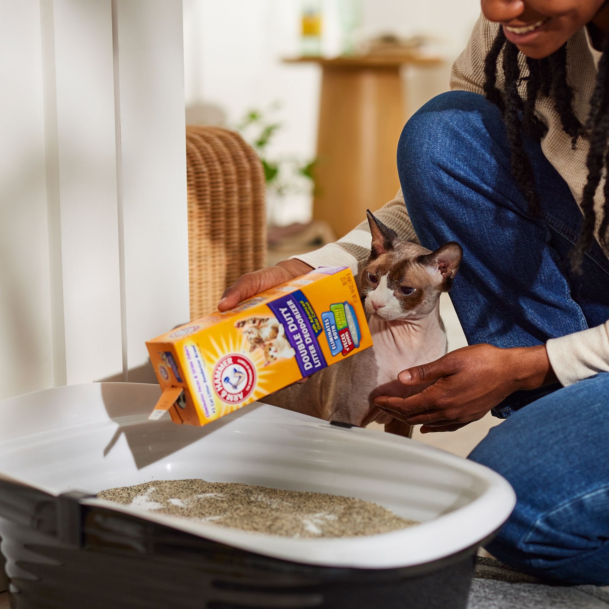 Arm & Hammer Litter Baking Soda Double Duty Cat Litter Deodorizer, 30-oz