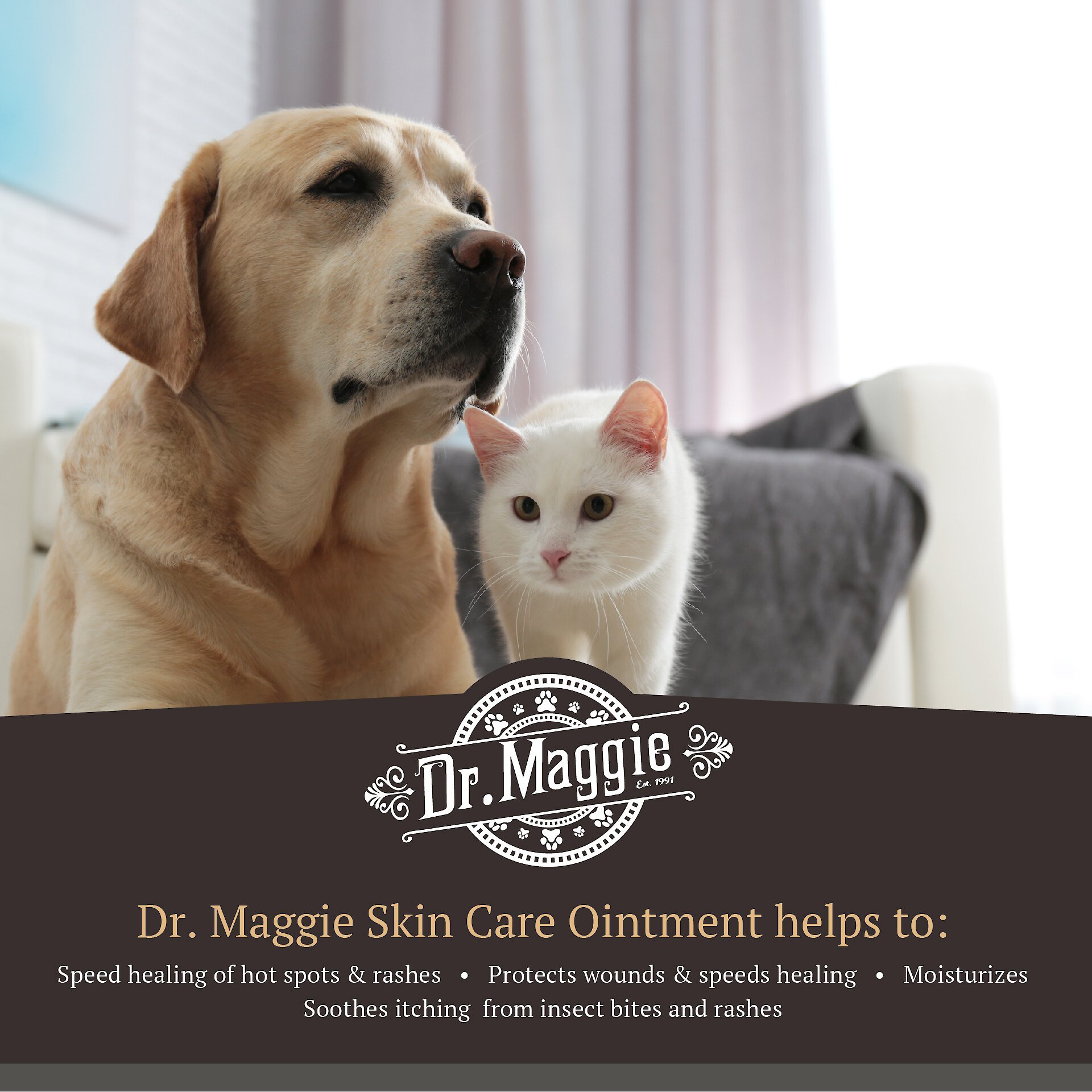 Dr. Maggie Skin Care Ointment Wound Healing Hot Spot & First Aid Ointment for Cats & Dogs, 30-g tube - image 3