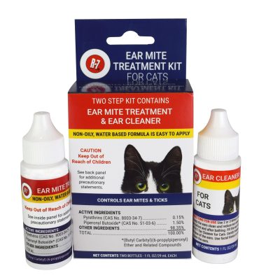 Miracle Care Ear Mite Treatment Kit for Cats, 1-fl oz bottle, 2 count