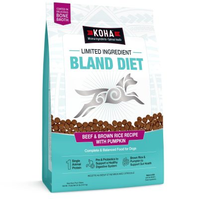 KOHA Limited Ingredient Bland Diet Sensitive Stomach Beef & Brown Rice with Pumpkin Dry Food Dog Food, 20-lb bag