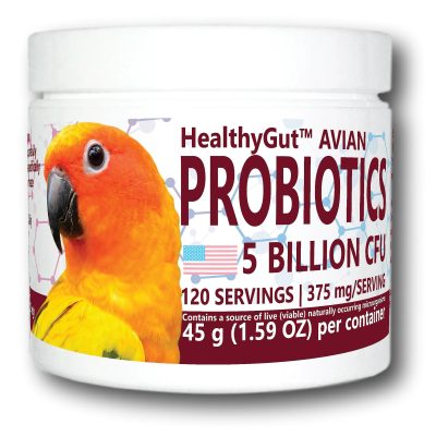 Equa Holistics HealthyGut Avian Probiotics Bird Supplement, 1.59-oz tub