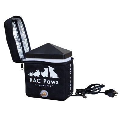 RAC Paws by RentACoop Zero Chill Heated Small Animal Waterer with Insulated Cover, 64-oz