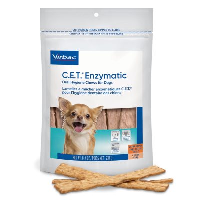 Virbac C.E.T. Enzymatic Dental Chews for X-Small Dogs, under 11-lbs, 8.4-oz bag