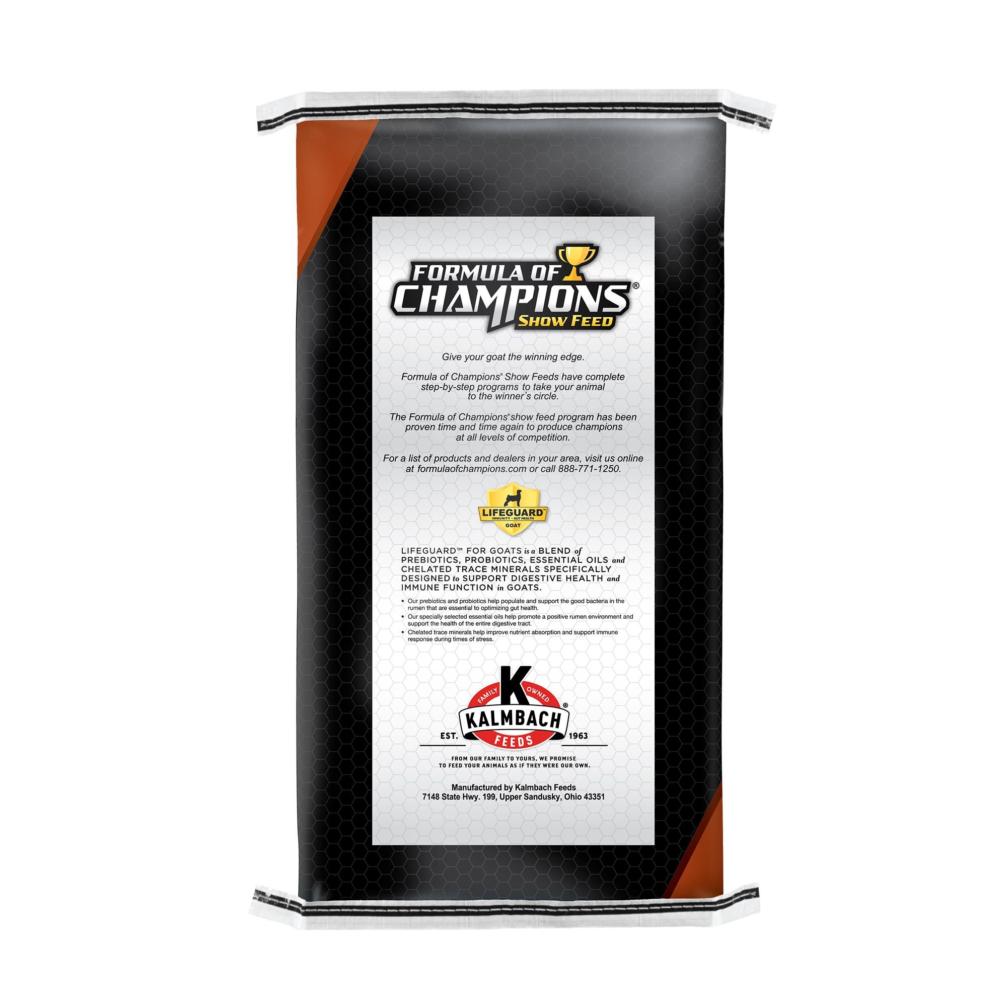 Formula of Champions Game Plan Starter-Developer 18% Medicated Show Goat Feed with Decoquinate, 50-lb bag - image 2