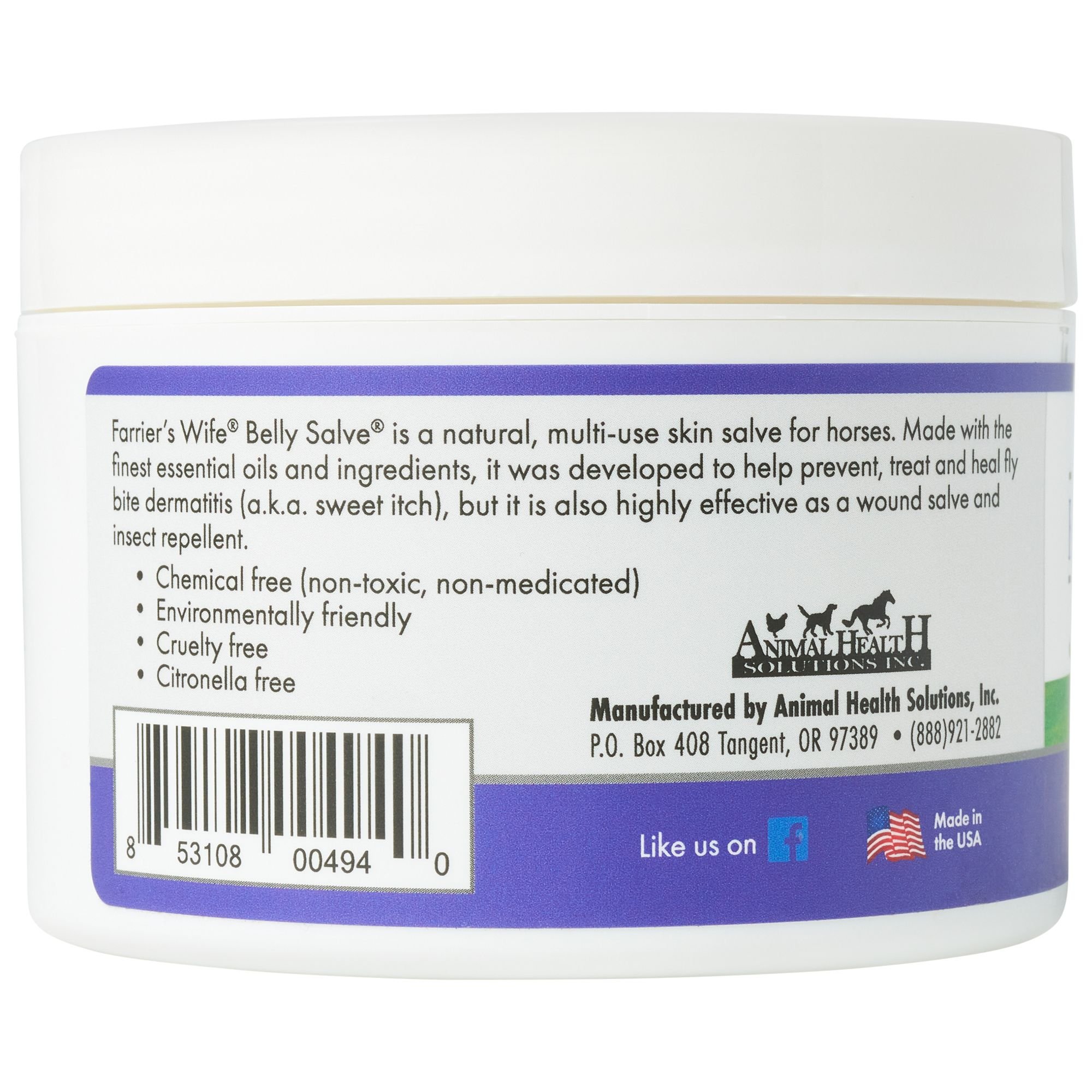 Farrier's Wife Belly Salve Horse Wound Care & Skin Care Ointment, 7-oz jar - image 4
