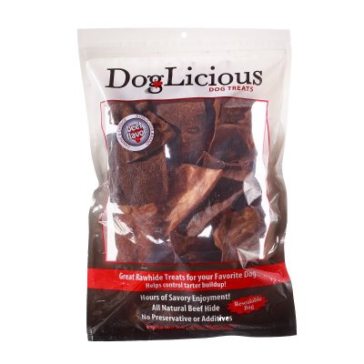 Canine's Choice DogLicious Beef Flavored Chips Rawhide Dog Treats, 1-lb bag