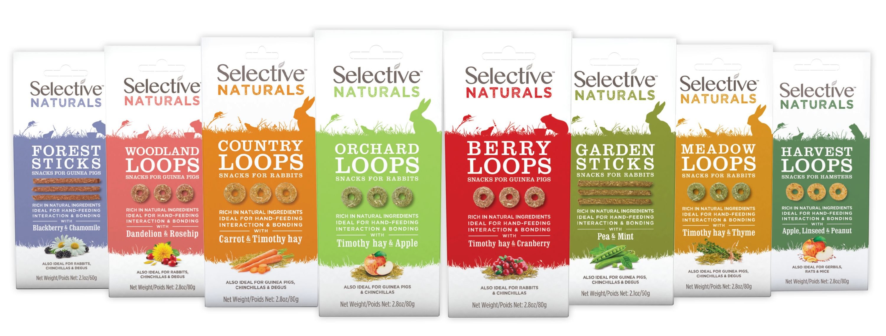 Science Selective Naturals Forest Sticks Guinea Pig Treats, 2.1-oz bag, case of 4