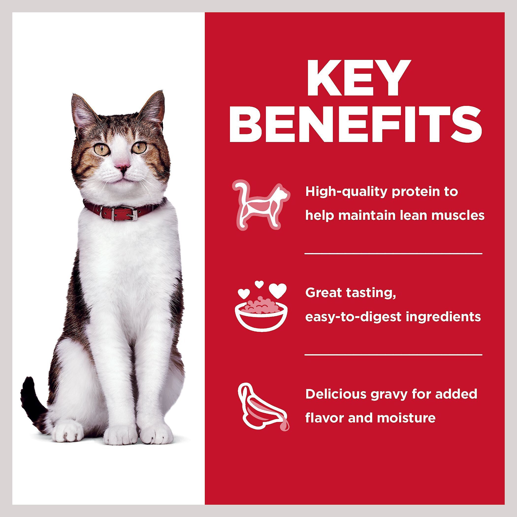 Hill's Science Diet Senior Adult 7+ Tender Dinner Variety Pack Cat Food, 2.8-oz pouch, case of 12