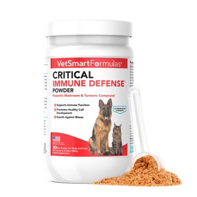 VetSmart Formulas Critical Immune Defense Mushroom & Turmeric Compound Dog & Cat Supplement, 6.3-oz bottle, 1 count