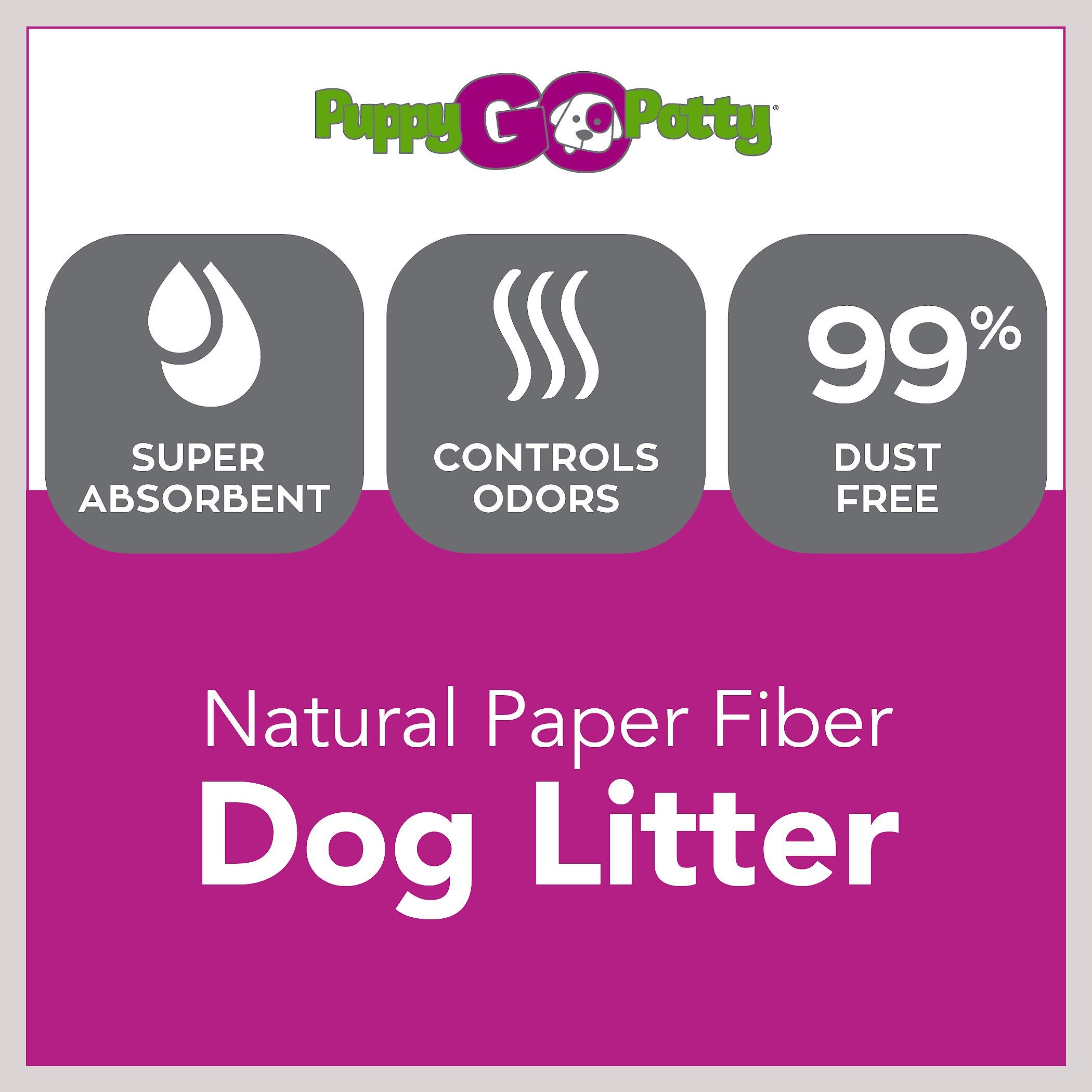 Puppy Go Potty Natural Paper Fiber Dog Litter, 8.5-lb bag