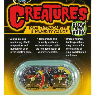 Zoo Med Creatures Dual Reptile Thermometer & Humidity Gauge