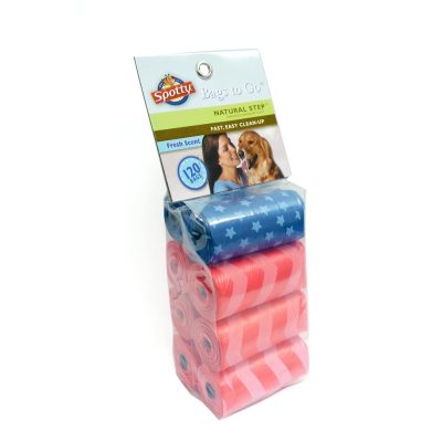 Spotty Natural Step Fresh Scented Americana Dog Poop Bags, 120 count