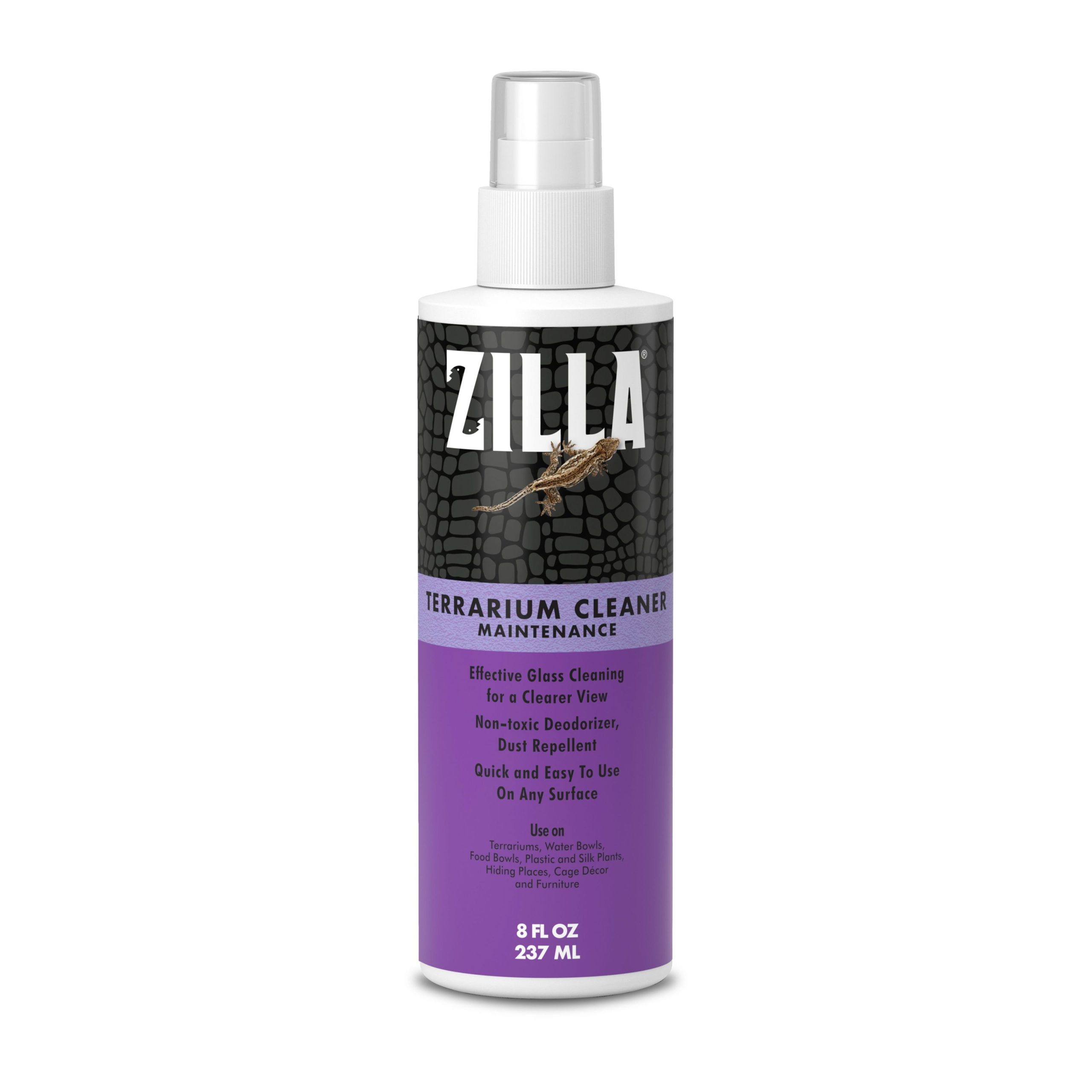 Zilla Reptile Terrarium Cleaner, 8-oz bottle
