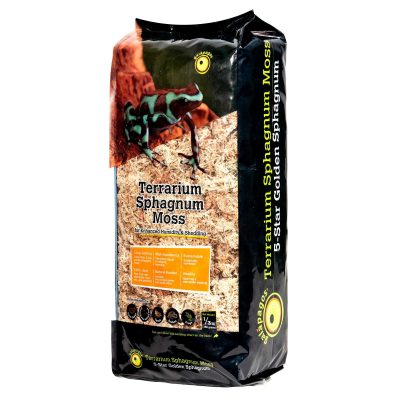 Galapagos Sphagnum Reptile, Amphibian & Insect Terrarium Moss, Golden, 0.33-lb bag