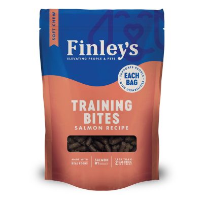 Finley's Barkery Salmon Recipe Soft Chew Training Bites Dog Treats, 16-oz bag