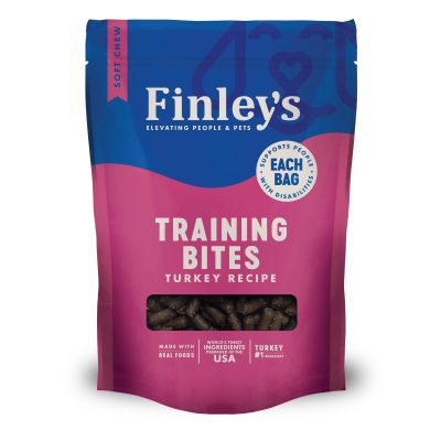 Finley's Turkey Recipe Soft Chew Training Bites Dog Treats, 16-oz bag