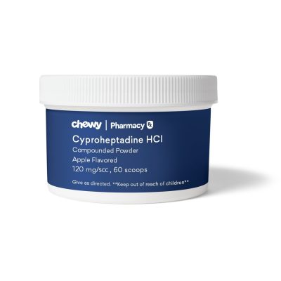 Cyproheptadine HCl Compounded Apple Powder, 120 mg/5CC scoop, 60 scoops for Veterinary use