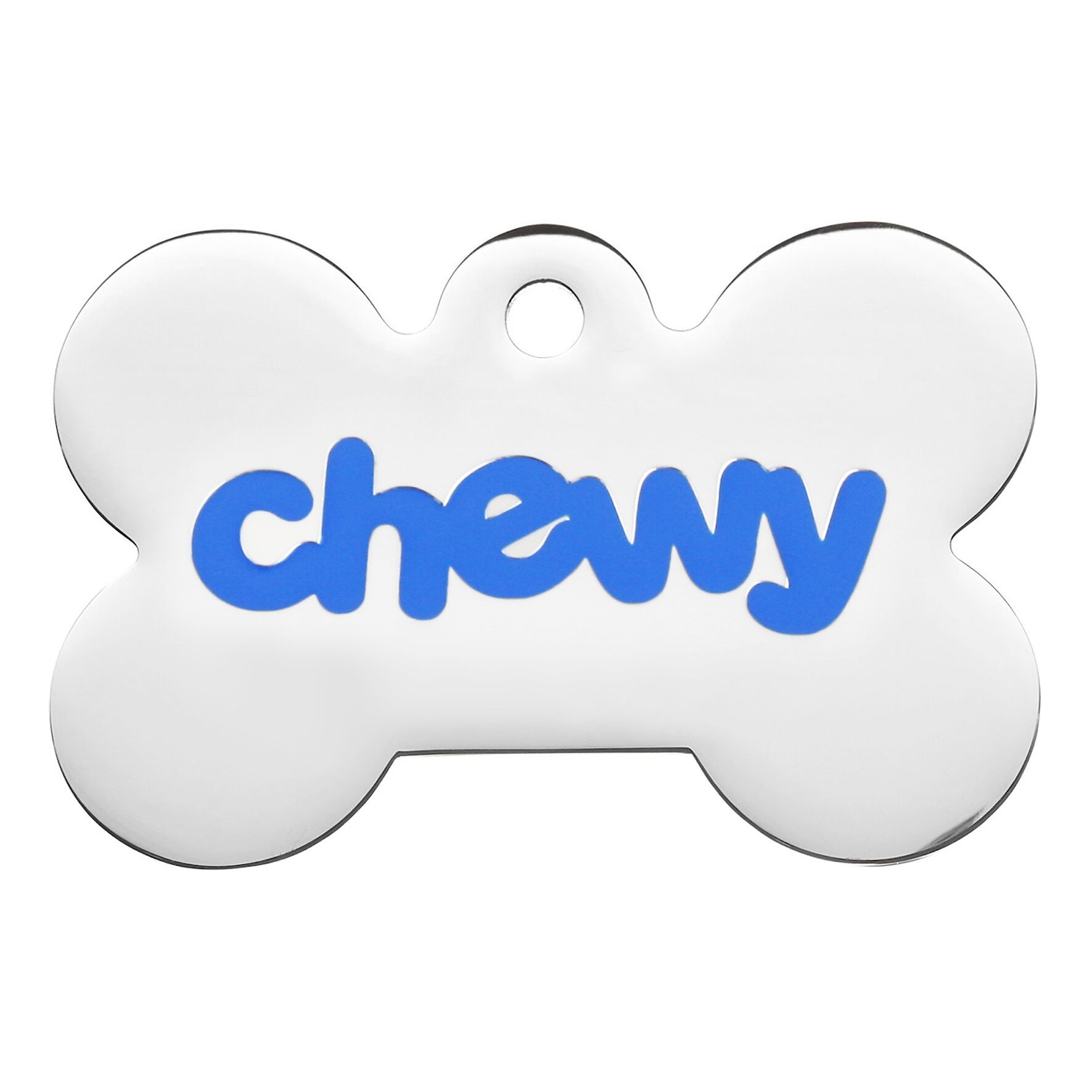 Frisco Chewy Stainless Steel Personalized Dog & Cat ID Tag with Enamel Infill, Regular