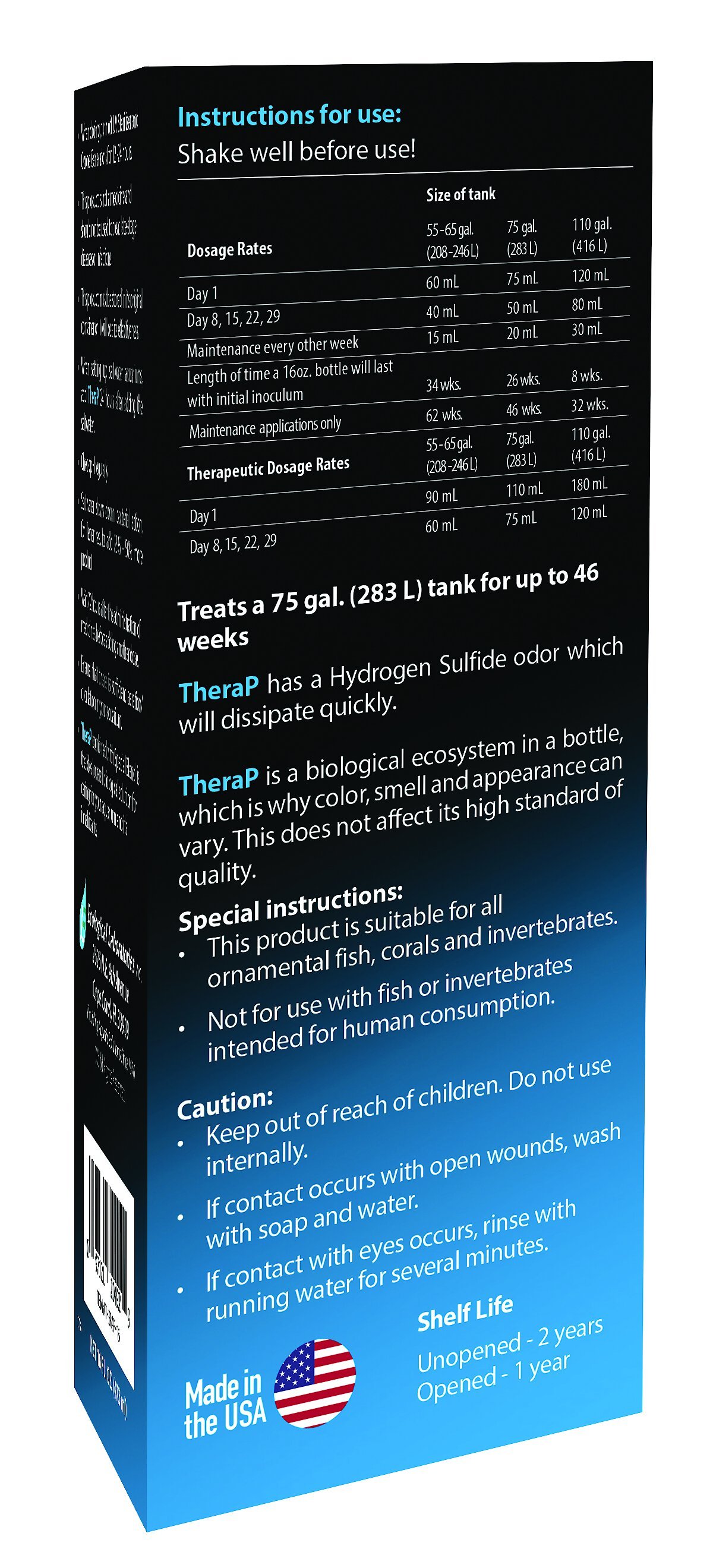 Microbe-Lift TheraP Aquarium Fish Water Treatment, 16-oz bottle