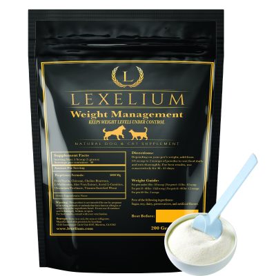 Lexelium Weight Management Dog & Cat Supplement, 7-oz bag