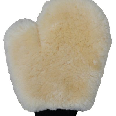 Tail Tamer by Professional's Choice Shearling Horse Grooming Mitt, Natural