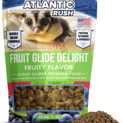 Atlantic Rush Fruit Glide Delight Fruity Flavor Sugar Glider Food, 32-oz bag