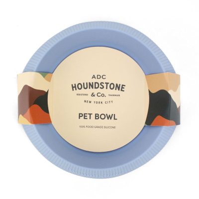 ADC Houndstone & Co. Non-Skid Silicone BPA-Free Cat Bowl, Sky Blue, 6-oz