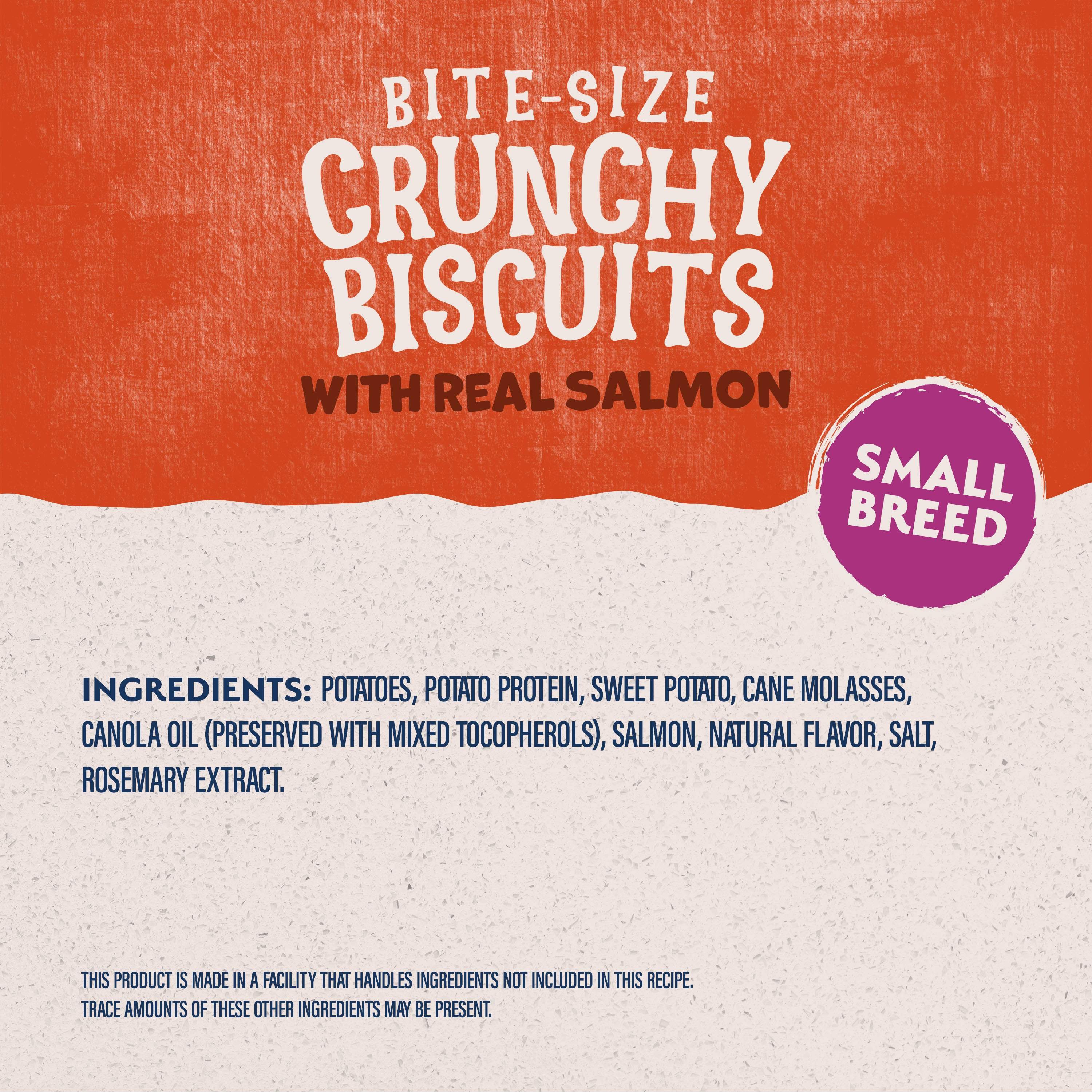 Natural Balance Rewards Small Breed Salmon Flavored Crunchy Biscuit Dog Treats, 8-oz bag