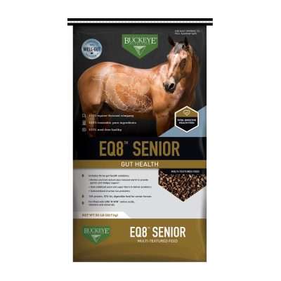 Buckeye Nutrition EQ8 Gut Health Multi-Textured Senior Horse Feed, 50-lb bag
