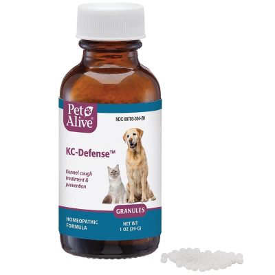 PetAlive KC-Defense Homeopathic Medicine for Kennel Cough for Dogs & Cats, 1-oz jar