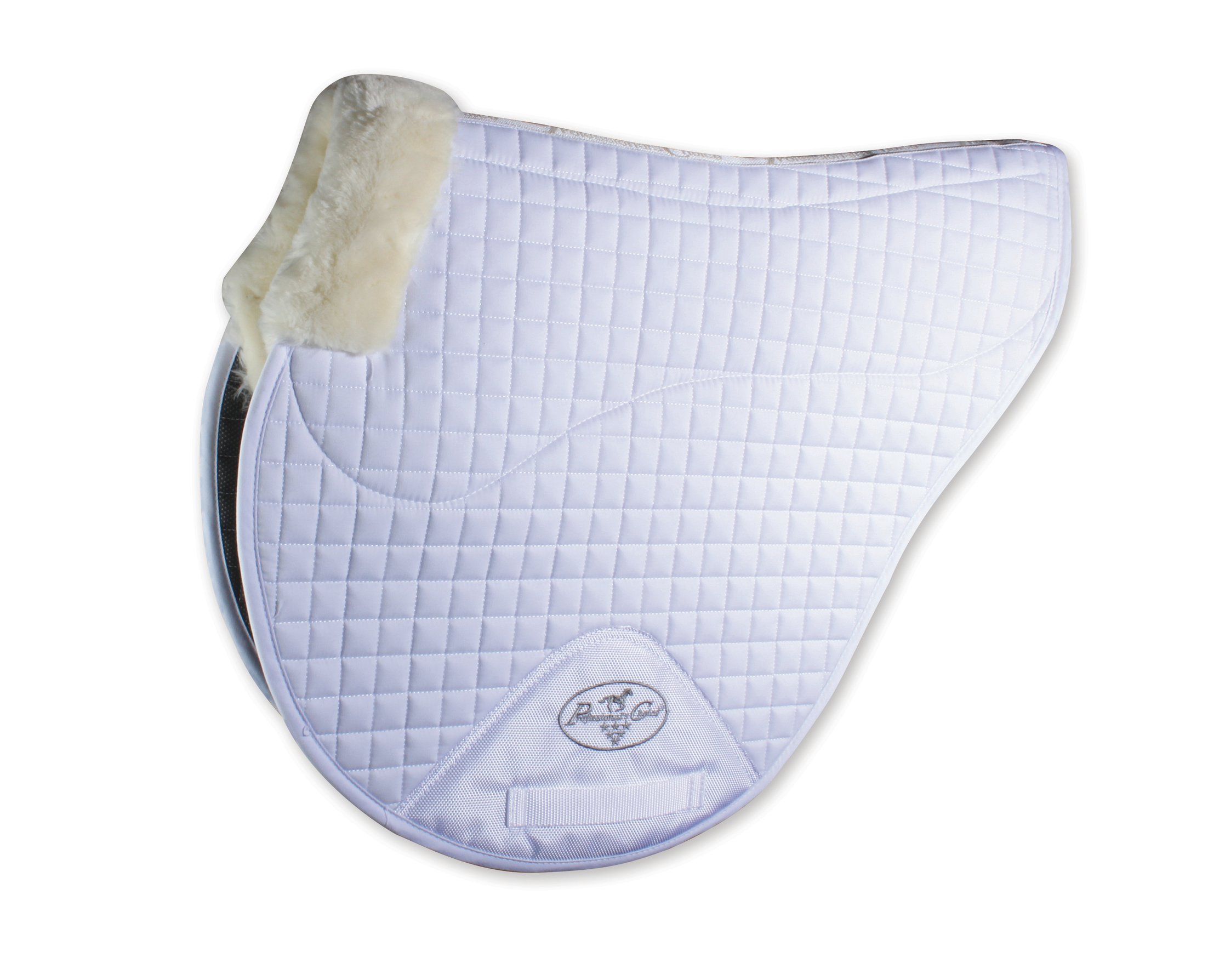 Professional's Choice Cross Country Horse Saddle Pad with Fleece, White