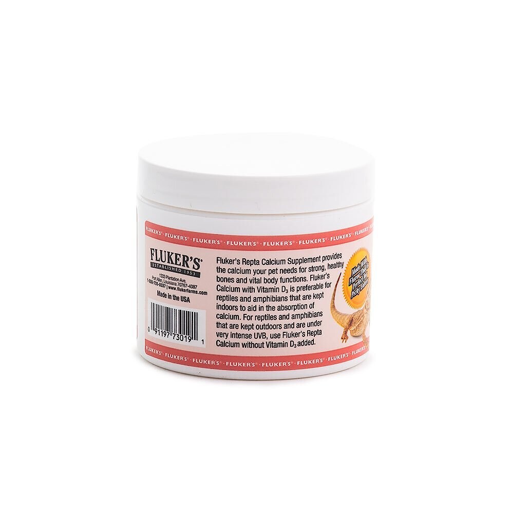 Fluker's Strawberry Banana Flavored Reptile Calcium Supplement, 4-oz bottle