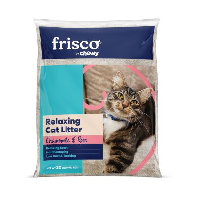Frisco Relaxing Chamomile & Rose Scented Clumping Clay Cat Litter, 20-lb bag