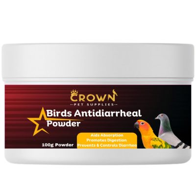 Crown Pet Supplies Antidiarrheal Powder Bird Supplement, 3.53-oz jar