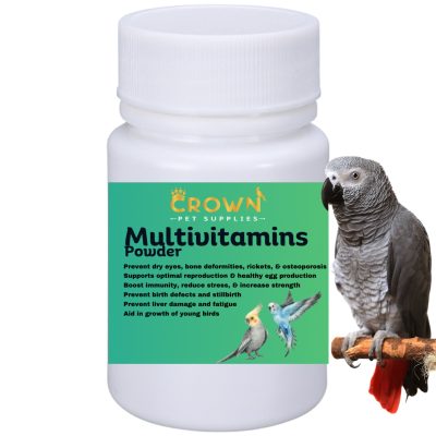 Crown Pet Supplies The Perfect Formula Multivitamin Powder Bird Supplement, 2.65-oz bag