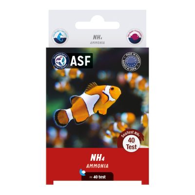 ASF SeaTest NH3 Ammonia-Ammonium Fish Aquarium Water Test Kit, 40 count