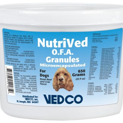NutriVed O.F.A. Microencapsulated Beef Flavored Granules Vitamin Supplement for Dogs, 22.92-oz tub
