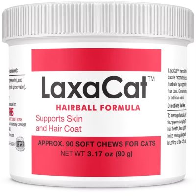 LaxaCat Hairball Remedy Soft Chew Supplement for Cats, 90 count