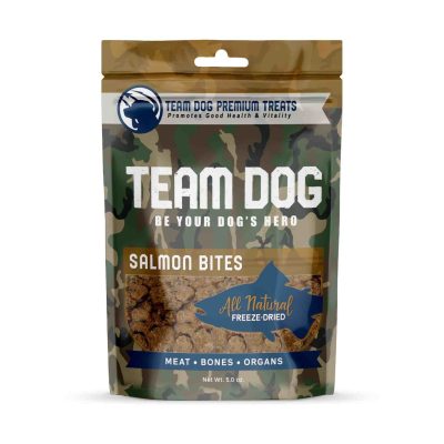 Team Dog Salmon Bites Dog Freeze-Dried Treats, 5-oz bag