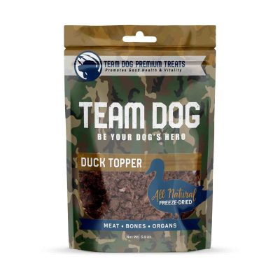 Team Dog Duck Topper Dog Freeze-Dried Treats, 5-oz bag