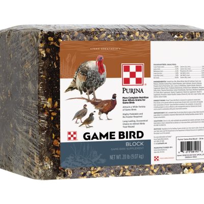 Purina Premium Game Bird Supplemental Block Chicken Feed, 20-lb block
