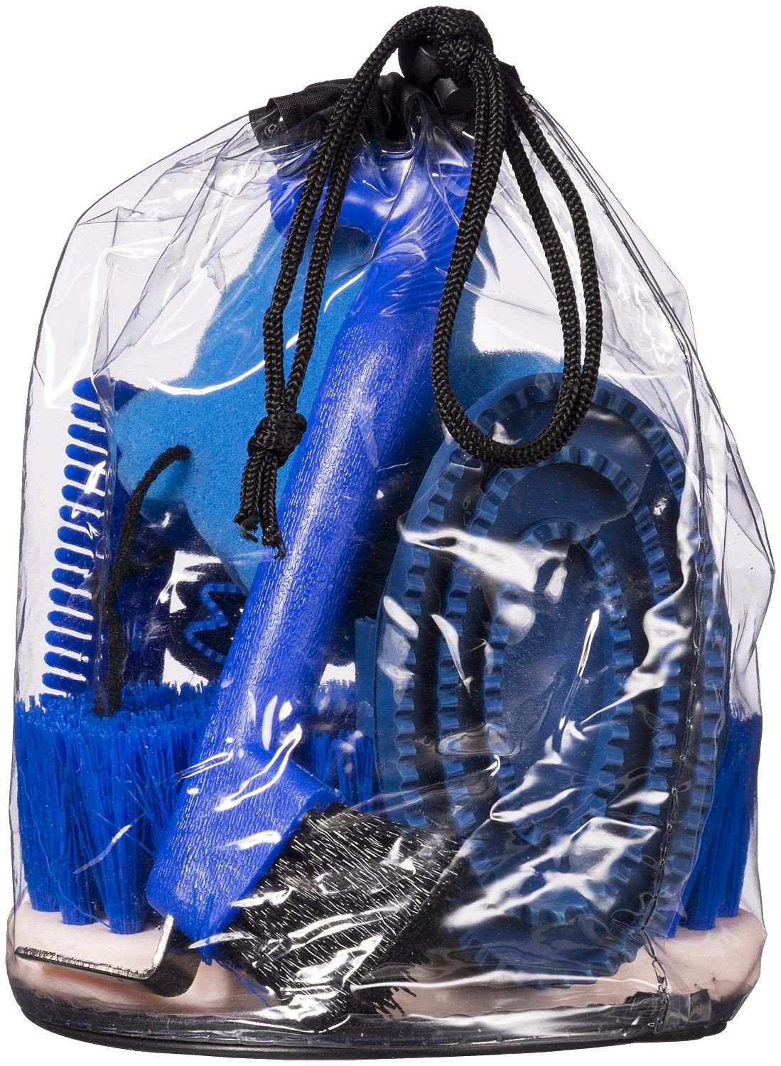 Tough1 6-Piece Junior Horse Grooming Kit, 9 x 7-in, Royal Blue