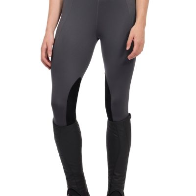 Kerrits Performance Knee Patch Pocket Horse Riding Tight, Carbon, X-Small