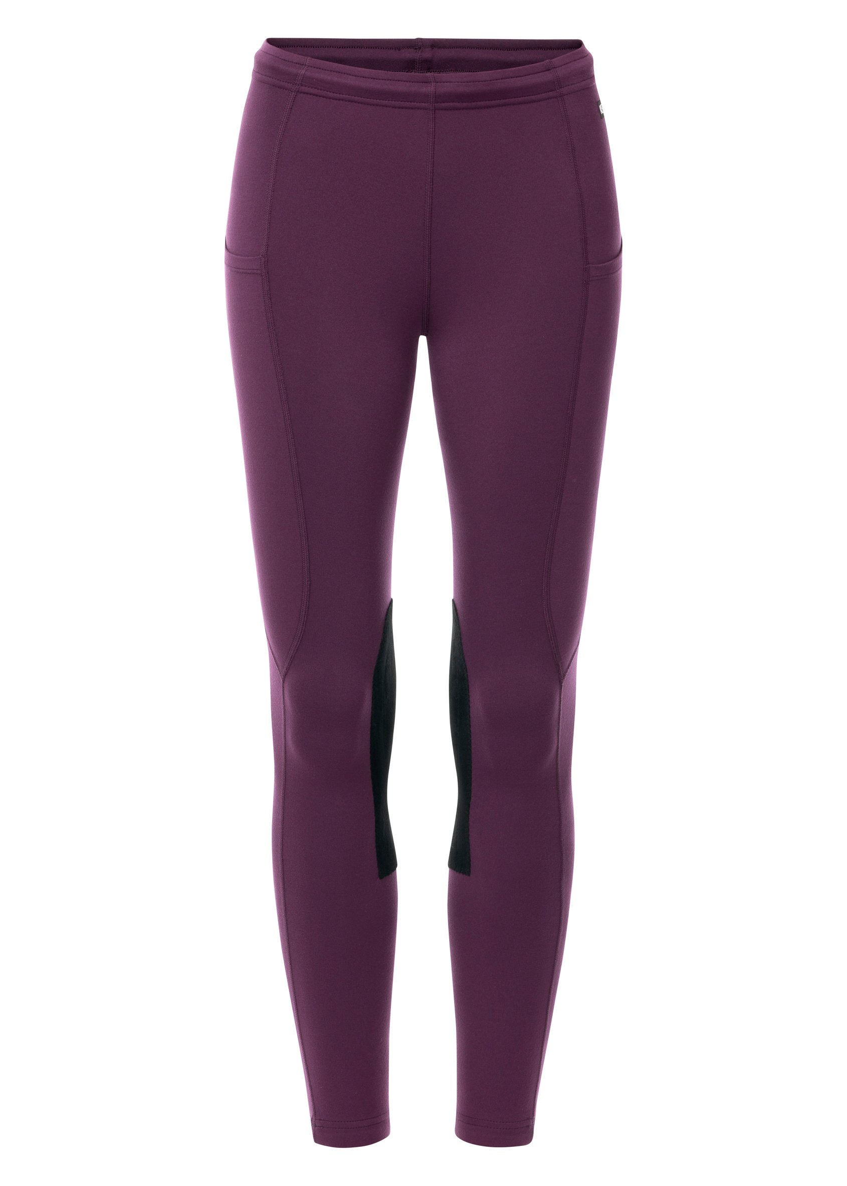 Kerrits Kids Performance Knee Patch Pocket Horse Riding Tight, Velvet Plum, Large