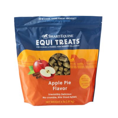 SmartPak Equi Treats Bite Sized Apple Pie Pellets Supplement for Horses, 4-lb bag